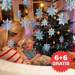 12x 3D holograafilised lumehelbed | HOLOFLAKE