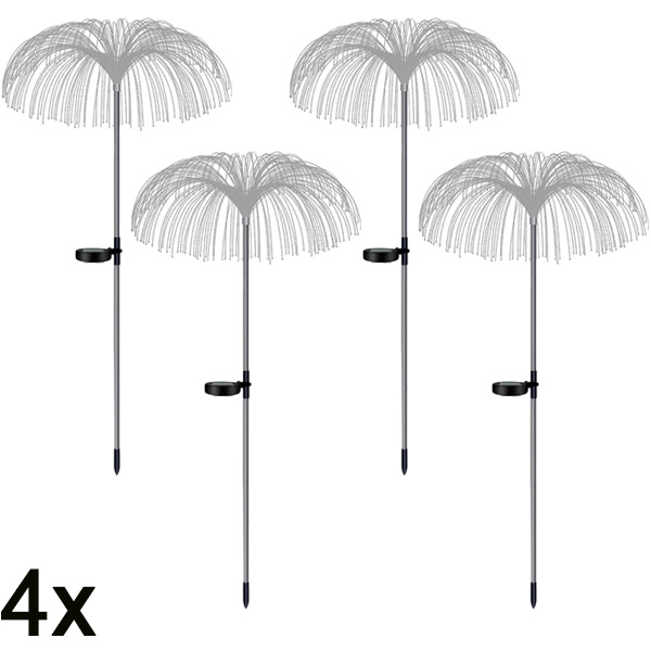 4x Päikesepatareiga troopilised aiavalgustid | LUMIPALM