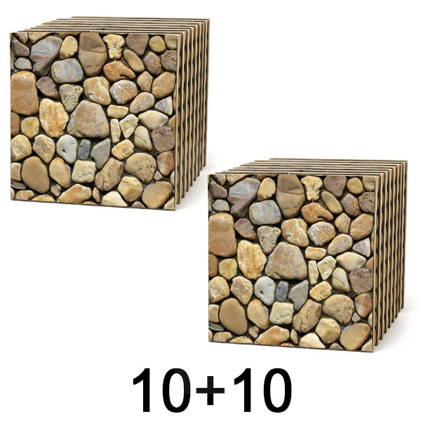 1x 3D kiviefektiga seinaplaadid – koori ja kleebi | STONEBLOCKS 1+1 TASUTA